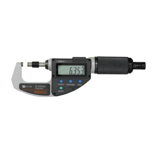 Mikrometr třmenový digitální 0-10mm/2-10N QuickMike, jemné dostavění (MITU-227-205-20)