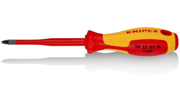 Šroubovák křížový PZ02, izolovaný 1000 V, SLIM, Knipex 982502SL Šroubovák křížový PZ02, izolovaný 1000 V, SLIM, Knipex 982502SL