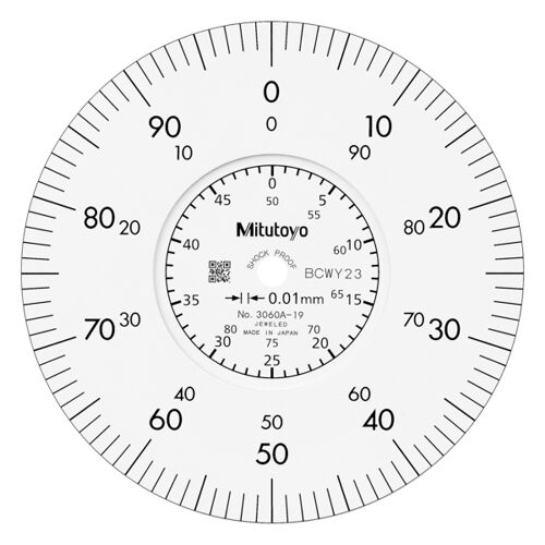 Úchylkoměr číselníkový analogový 100/0-80/0,01 mm (MITU-3060AB-19)