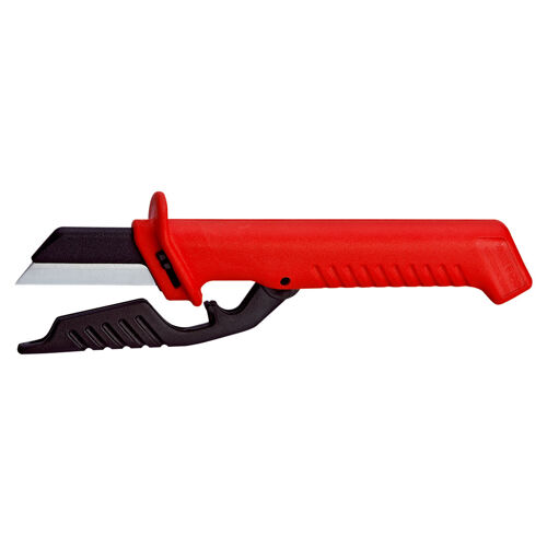 Kabelový nůž s výměnnou čepelí 185 mm, izolované 1000 V, Knipex 9856