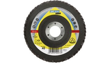 Brusný lamelový talíř, rovný, SMT 324 Extra, 125x22,23/60 Brusný lamelový talíř, rovný, SMT 324 Extra, 125x22,23/60