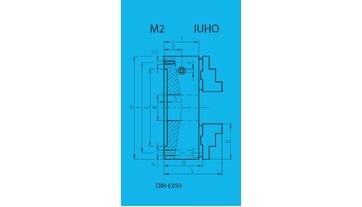Sklíčidlo univerzální ČSN 243827 TOS IUHO 310/4-1-M2 (314120) (2)