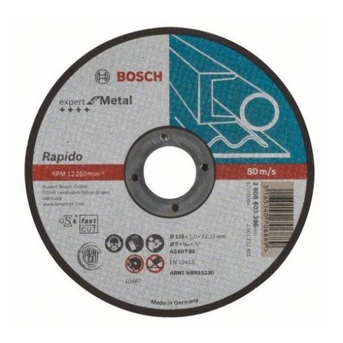 Dělicí kotouč rovný Expert for Metal – Rapido AS 60 T BF, 125 mm, 1,0 mm