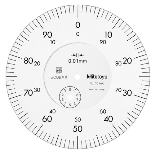Úchylkoměr číselníkový analogový 100/0-10/0,01mm (MITU-3046AB)