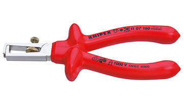 Kleště odizolovací 160 mm, izolované 1000 V, Knipex 1107160 Kleště odizolovací 160 mm, izolované 1000 V, Knipex 1107160