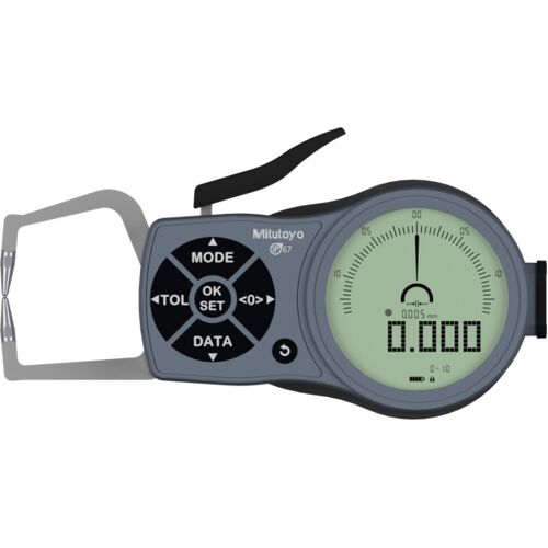 Úchylkoměr digitální 0-10/0,005/1,5 mm, vnější měření, IP67 (MITU-209-930)