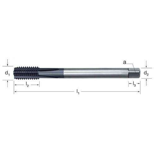 Závitník strojní DIN 376/C, 137310 M8 6HX HSS-Co/TiCN, Litina