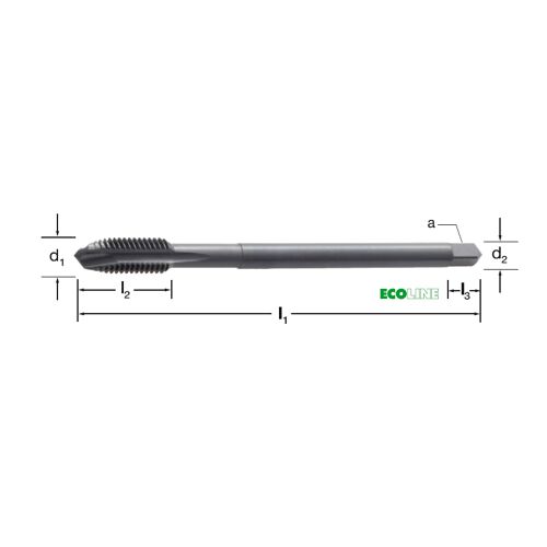 Závitník strojní DIN 376/B, 132410 M24 6H HSS-Co/OX