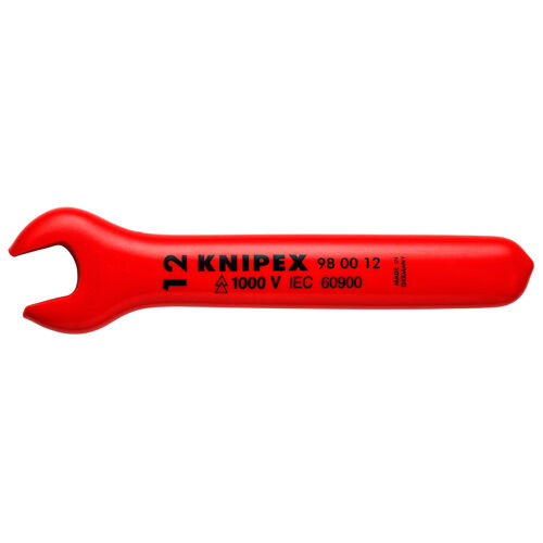 Klíč jednostranný otevřený, 12 mm, izolovaný 1000 V, Knipex 980012