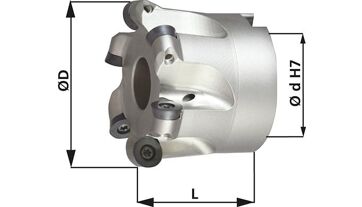 Nástrčná fréza Z4 vnitř. chl. D52x22mm pro typ RD Nástrčná fréza Z4 vnitř. chl. D52x22mm pro typ RD