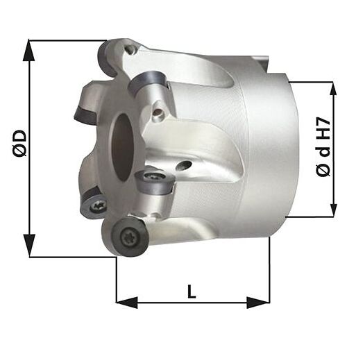 Nástrčná fréza Z7 vnitř. chl. D100x32mm pro typ RD