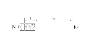 Brusné tělísko CBN, BZY-A 1,0-4/3mm, zrno B126, PFERD, 453030 1,0X4 (1)