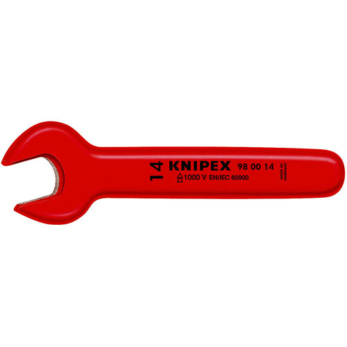 Klíč jednostranný otevřený, 14 mm, izolovaný 1000 V, Knipex 980014
