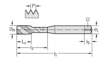 Strojní závitník HSS-E N235069-EGUNF10 (1)