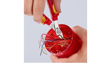 Kleště štípací Electronic Super Knips 125mm, izolované 1000, KNIPEX, 7806125 (6)