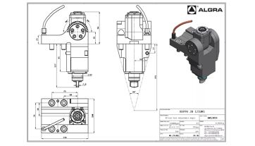 Poháněný nástroj stavitelný ±90° ER20 MS Tenon (1)