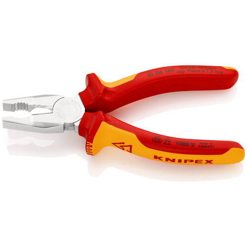 Kleště kombinované 160 mm, izolované 1000 V, Knipex 0106160