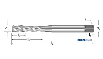 Závitník strojní DIN 2184/C, šroubovice 40°, 133331 UNC 3/4-10 2B HSSE-V3