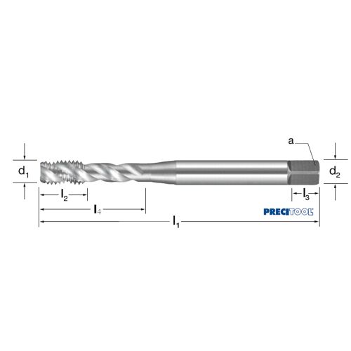 Závitník strojní DIN 2184/C, šroubovice 40°, 133331 UNC 9/16-12 2B HSSE-V3