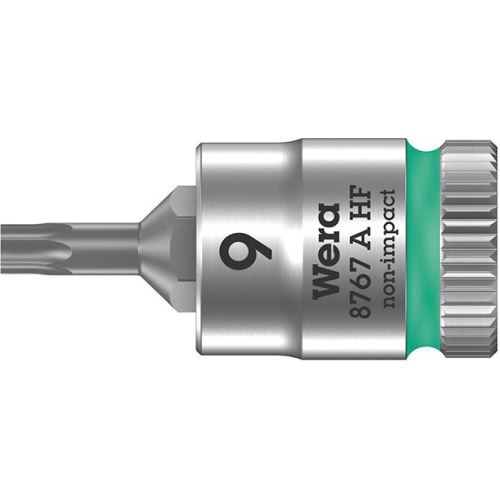 1/4´´ Hlavice zástrčná TX9, přidržovací funkce, 8767 A HF TORX®,WERA,003361