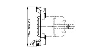 Držák VBD pro CC.. 09T3.., A=188,0 -302,0mm, vč. tlačné desky, SWISS BORE, 239033 0031 (1)