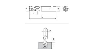 Fréza pro drážky per 16x32x92, Z3, DIN 327L, HSSCo8 ,N (1)