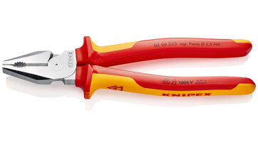 Kleště kombinované silové, izolované 1000 V, Knipex 0206225 Kleště kombinované silové, izolované 1000 V, Knipex 0206225
