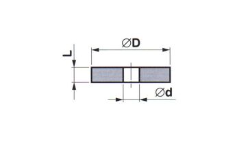 Brusný kotouč 41471-2681.00; T1 250×32×76, 96A 24 Q 4 V C40 (1)