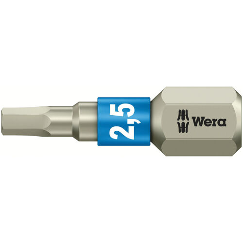 Bit nerez 1/4" DIN3126C6,3 vnitřní 6-hran, 2,5x25mm Wera 071072