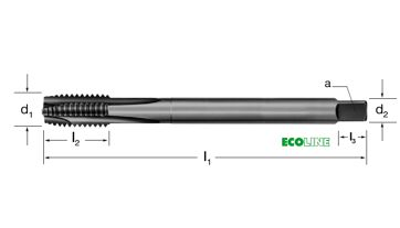 Závitník strojní DIN 374/B, 135630 M14X1,5 6H HSS-Co/OX, Inox