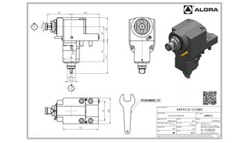 Poháněný nástroj radiální 90° pr.22 MS Tenon (1)