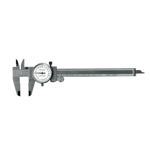 Posuvné měřítko číselníkové s hloubkoměrem 301400 150 mm, stavěcí šroub (RG3001)