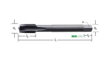 Závitník strojní s lamačem DIN 374/B, 132911 M28X1,50 6H HSS-Co/OX