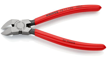 Kleště boční štípací na plasty, břity zahnuté v úhlu 45° 160 mm, Knipex 7211160 (1)
