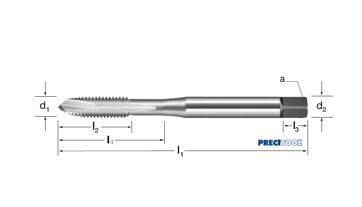 Závitník strojní levořezný DIN 371/B, 132427 M20 LH 6H HSSE-V3