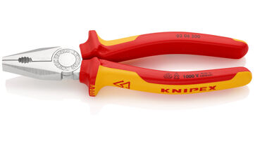 Kleště kombinované 200 mm, izolované 1000 V, Knipex 0306200 Kleště kombinované 200 mm, izolované 1000 V, Knipex 0306200