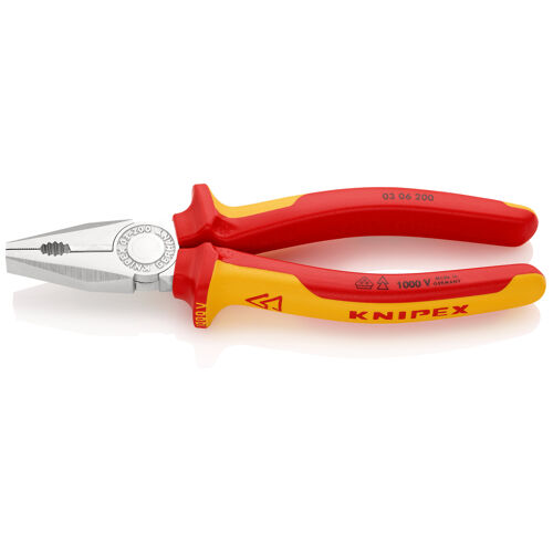 Kleště kombinované 200 mm, izolované 1000 V, Knipex 0306200