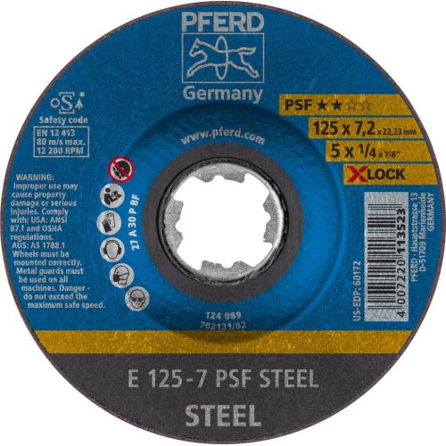 Hrubovací kotouč PSF X-LOCK STEEL 115x7mm Pferd