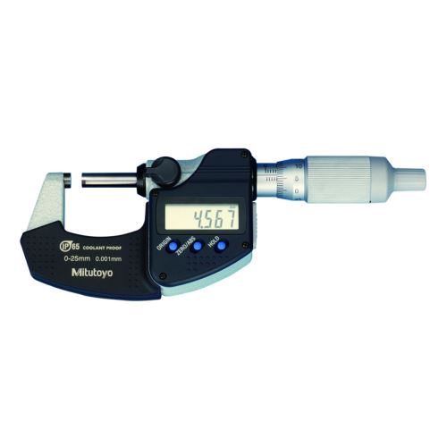 Mikrometr třmenový digitální 0-25mm, IP65, výstup dat (MITU-293-234-30)