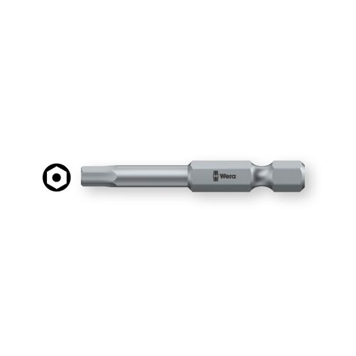 Bit 4,0x89mm imbus, up. šestihran 1/4´´ 840/4 Z, Hex-plus BO s otvorem, WERA, 059643