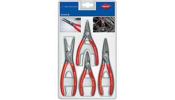 Sada precizních kleští na pojistné kroužky, 4-dílná, v plastovém blistru, Knipex 002003SB Sada precizních kleští na pojistné kroužky, 4-dílná, v plastovém blistru, Knipex 002003SB