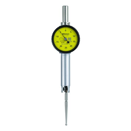 Úchylkoměr číselníkový páčkový 0,5/0,01/6mm, malý, přepínací páčka (MITU-513-514-10H)