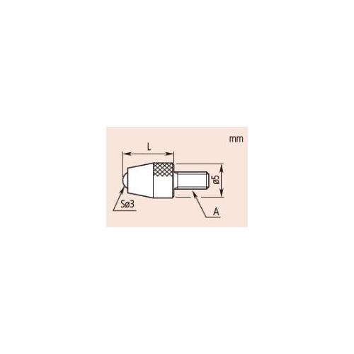 Dotek měřicí kuličkový M2,5 x 0,45/7,3mm, pro úchylkoměry (MITU-901312)
