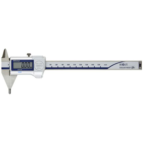 Posuvné měřítko digitální 0-150 mm, špičaté čelisti, výstup dat, IP67, (MITU-573-626-20)