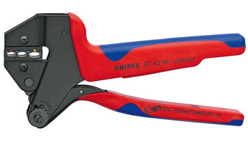 Kleště lisovací (krimpovací) pro oka a konektory, Knipex 974306