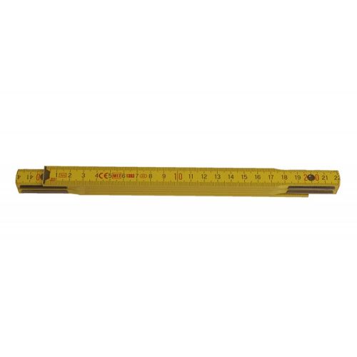 Metr skládací 1m - PROFI dřevo žlutý