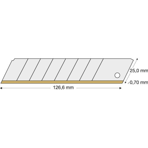 Odlam.čepel TiN 25mm 10 ks./balení LUTZ BLADES