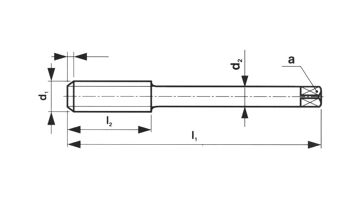 Závitník ruční sadový ČSN 223011 W 1/2  NO III. (1111203) (1)