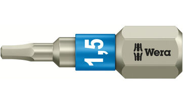 Bit nerez 1/4" DIN3126C6,3 vnitřní 6-hran, 1,5x25mm Wera 071070