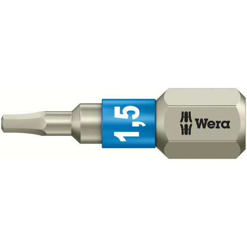 Bit nerez 1/4" DIN3126C6,3 vnitřní 6-hran, 1,5x25mm Wera 071070